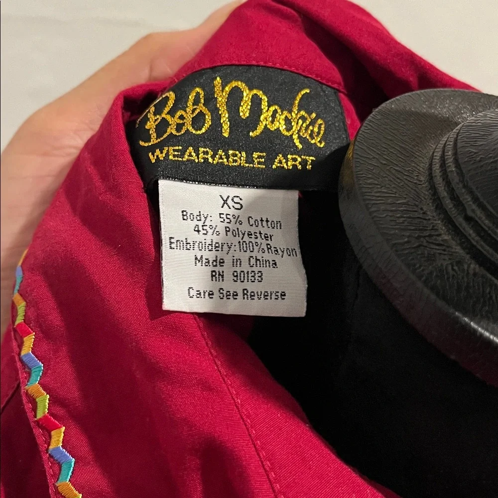 Bob Mackie Wearable Art embroidered shirt - Picture 11 of 12